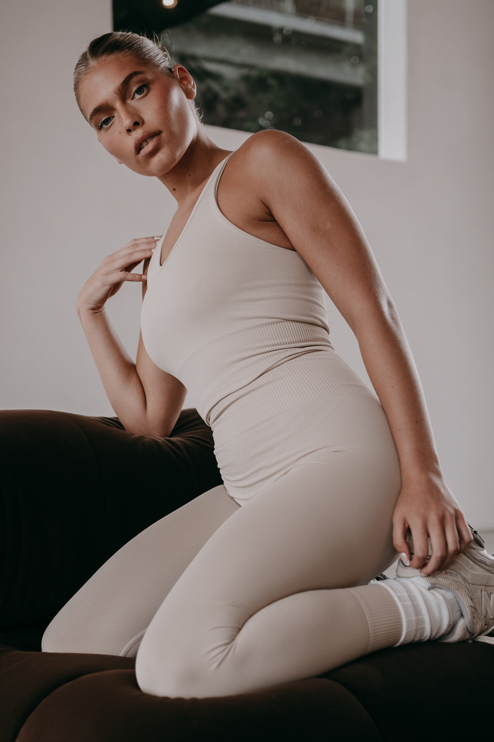 Crop top in cream