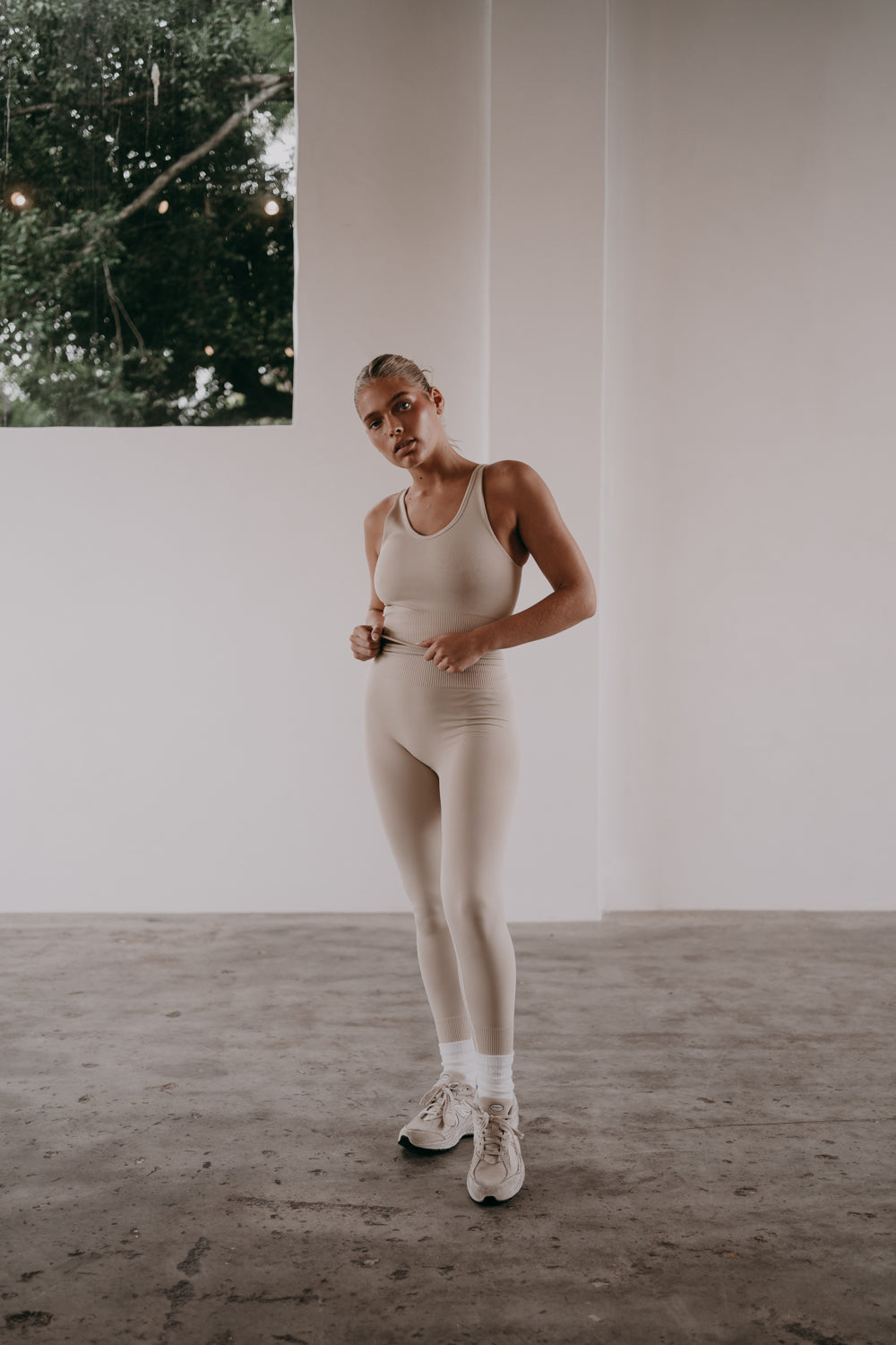 Crop top in cream