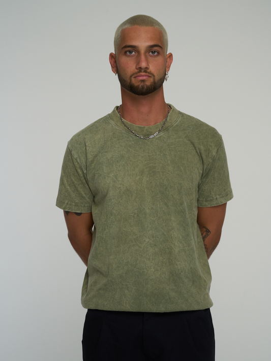 SWAYZE VINTAGE TEE | OLIVE STONEWASH