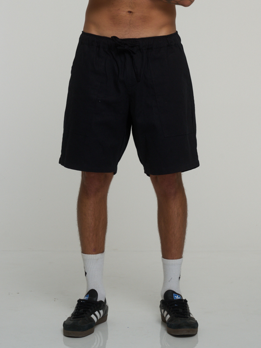 KIEDIS COMFY SHORT | COTTON TWILL | BLACK