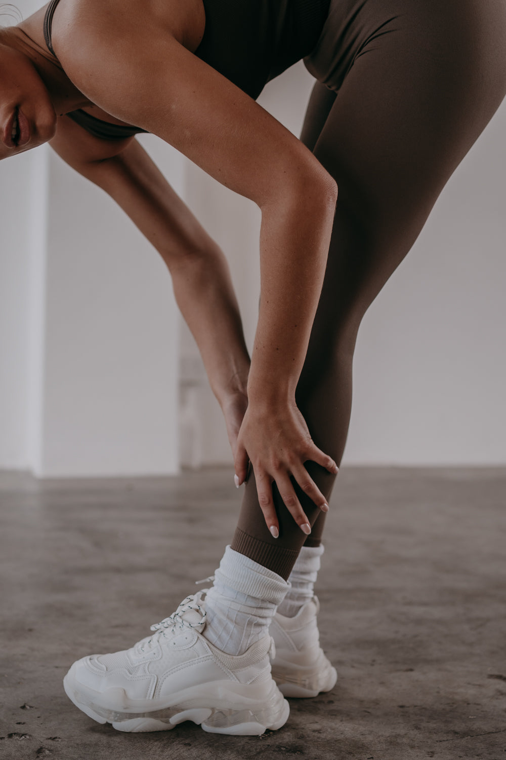 leggings in brown