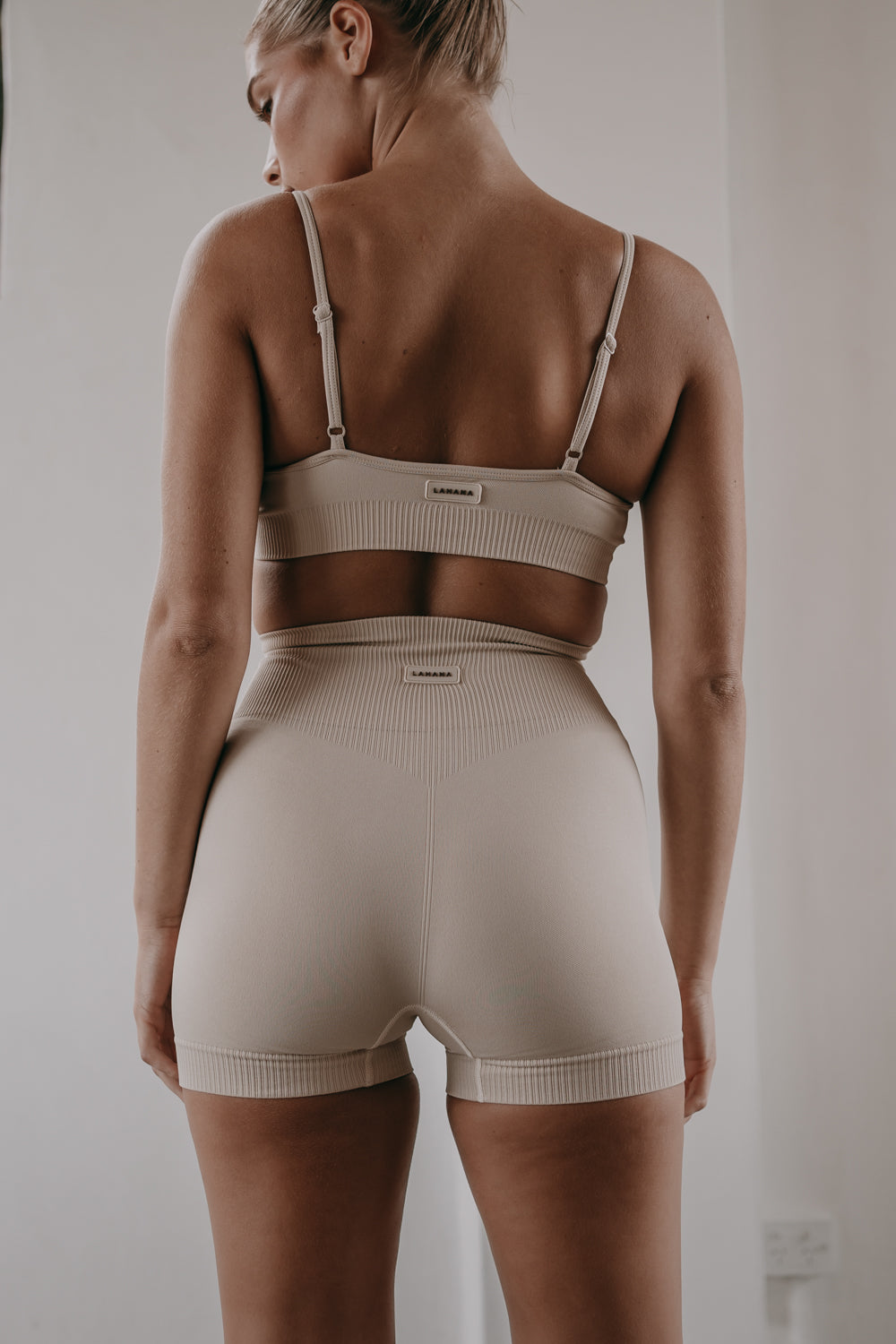 Bike short in cream