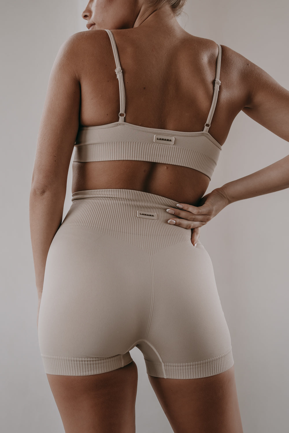 Bike short in cream